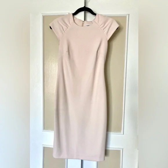 CALVIN KLEIN Cap Sleeve Lined Sheath Dress - Picture 2 of 9